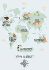 Explorer Birthday Card created by Boris and the Bean