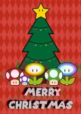 Mario Christmas Card created by Moonlight Designs