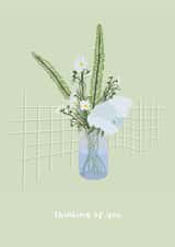 Thinking Of You Card - Flowers Condolences - Sympathy - Get Well Soon created by Isabella Fay