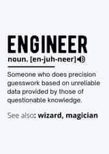 Engineer Funny Definition created by TIMLSET