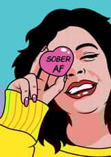 Sober AF created by Wobbly Halo