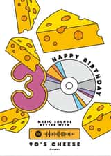 30th Scannable Spotify Code Birthday Card created by Music Sounds Better With You