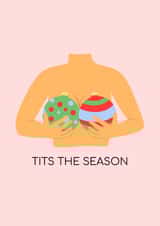 Tits the Season Naughty Christmas Card created by Debora Sofia