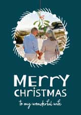 Personalised Christmas Photo Card created by Rosewood Design - Wife - Merry Christmas - Photo Card