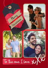 Personalised Christmas Photo Card created by Rosewood Design - One I Love - Merry Christmas - Photo Card