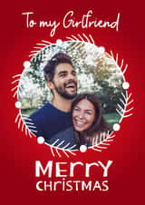 Personalised Christmas Photo Card created by Rosewood Design - Girlfriend - Merry Christmas - Photo Card