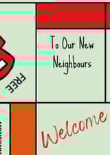 Funny Monopoly New Home Card - Neighbours - To Our New Neighbours created by Bustamo Cards