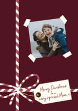 Personalised Christmas Photo Card created by Rosewood Design - Present - Special Mum - Photo Card