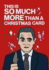 Funny Love Actually Rowan Atkinson Christmas Card created by Kelly Turner