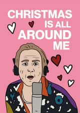 Funny Love Actually Bill Nighy Christmas Card created by Kelly Turner