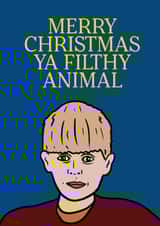 Home Alone Filthy Animal Christmas Card created by Kelly Turner