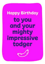 Happy Birthday Todger Husband card created by Norm & Then