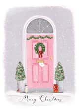 Pink Front Door Christmas Wishes created by Samantha