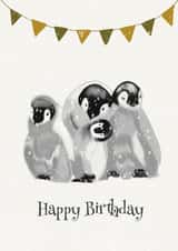 PENGUINS BIRTHDAY CARD created by happysoul_pav