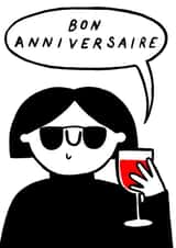 Bon Anniversaire Birthday Card created by Lucy Mulligan