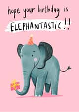 Fantastic Elephant Birthday Card created by Big Pencil Prints