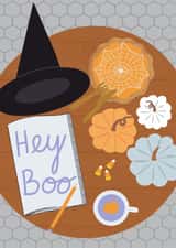 Hey Boo Halloween Card created by Walking In Wildflowers