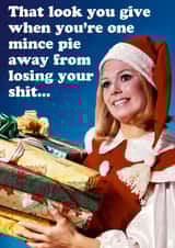 Losing your shit Christmas Card created by Dean Morris Cards