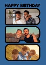 Personalised Birthday Photo Card created by Blind Faith - Brother/Bro - Photo Card