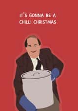 Kevin Malone “The Office” Chilli Spill Christmas Card created by Chloe Dixon