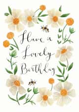 Daisy Birthday Card- Pretty Card for Friend - Flower Birthday card for Mum- created by Sage and Hart