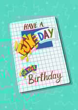 Fun Fax Birthday Card created by Knee Deep In the 90s