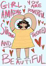 A Cute Affirmation Gratitude Card created by Elena Smith