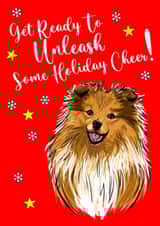 Holiday Cheer Christmas Card - Get ready to Unleash created by Pucci Illustrations