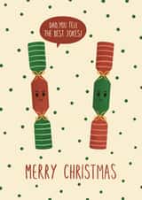 Funny Christmas Card For Dad - Christmas Crackers - Dad Jokes created by Chloe Tyler