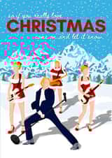 Love Actually Inspired Christmas Card - Cute Movie Themed Illustration created by Molly and Ivy Designs