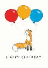 Cute Birthday card for the fox lover in your life created by Have a Gander