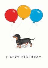 Cute Birthday card for Dachshund lover in your life created by Have a Gander