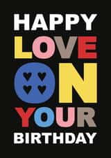 Harry Style Tour Birthday Card - Love On Your Birthday created by han print