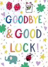 Good Luck Card - Sorry You're Leaving Card - New Job Card - Goodbye Card created by Jessie Maeve Studio
