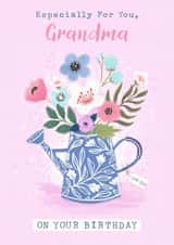 Birthday - For Grandma  - pretty - Flowers created by Dalia Clark Design