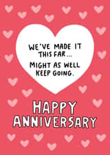 Made It This Far  - Keep Going Anniversary Card for Partner created by Angela Chick