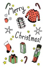 Cute Christmas Card - Marry Christmas created by Abbie Preston