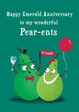 Pear-ents Funny Pears Emerald Anniversary Card created by Hannah Jayne Lewin