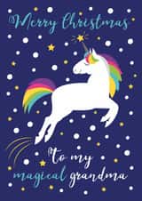 Christmas card for a magical grandma created by One Day in May Design