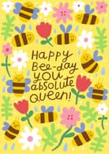 Bee happy birthday card created by Nikki Miles