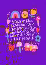 Cute Purple Birthday Card created by Nikki Miles