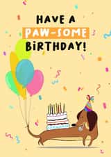 Paw-Some Birthday Card - for Friends created by daminidesigns