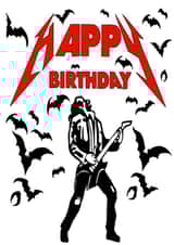 Alternative Birthday Card - Eddie Munson created by Sister Resin Crafts designs 