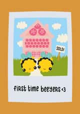 Cute New Home Card | First time buyers | Moving out | Property | Congratulations created by Dame's Brain