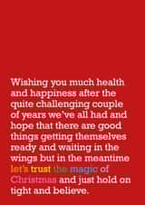 The Magic Of Christmas - Christmas Card - Coronavirus - Card For Loved One created by The Right Lines