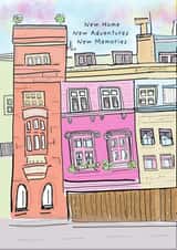Cute New Home Card - New Apartment/Flat | New City | New Adventures created by Lil Nu Souk