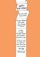 Funny Toilet Roll Birthday Card For The Cost Of Living Crisis created by Rogue Debby CIC