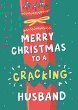 Funny Christmas Card For Husband - Christmas Cracker created by Fliss Muir