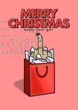 Christmas/Holidays - Middle Finger Gift Bag created by fyou cards