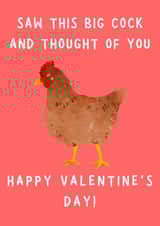 Big Cock Valentine's Day Card created by Char's Designs